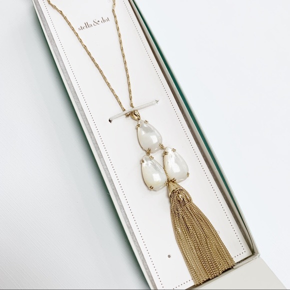 Stella & Dot Botanical Tassel Necklace - Picture 2 of 4